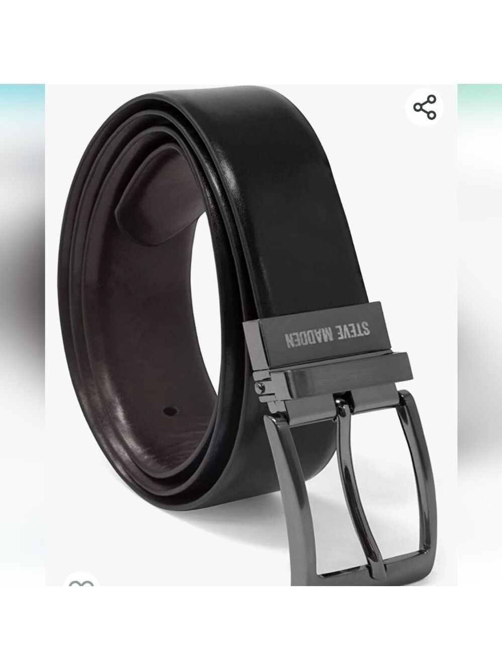 Steve Madden Men's Dress Casual Every Day Leather Belt